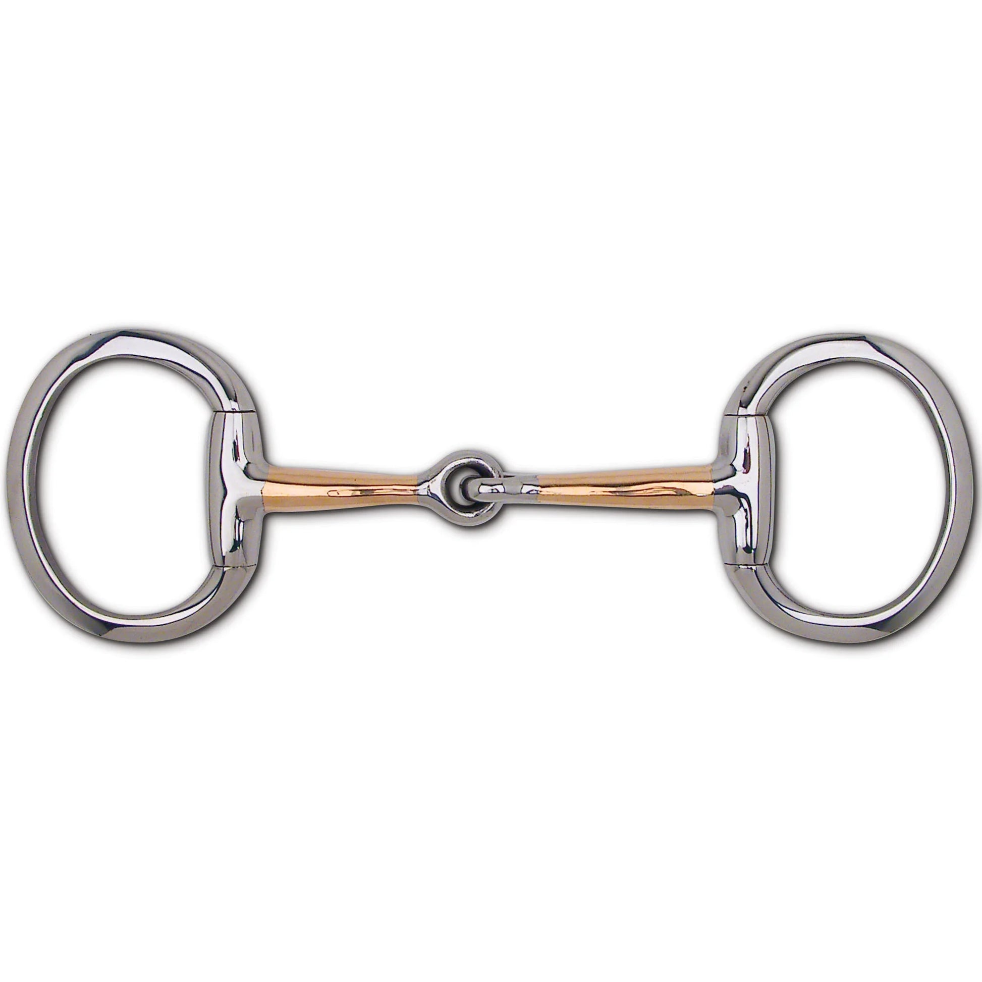 Toklat English Eggbutt Copper Snaffle Horse Bit - 16mm Mouthpiece Thickness