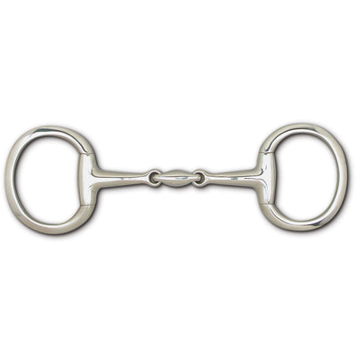 Toklat English Eggbutt Snaffle Horse Bit with Lozenge Mouthpiece - 16mm, 3 1/2"
