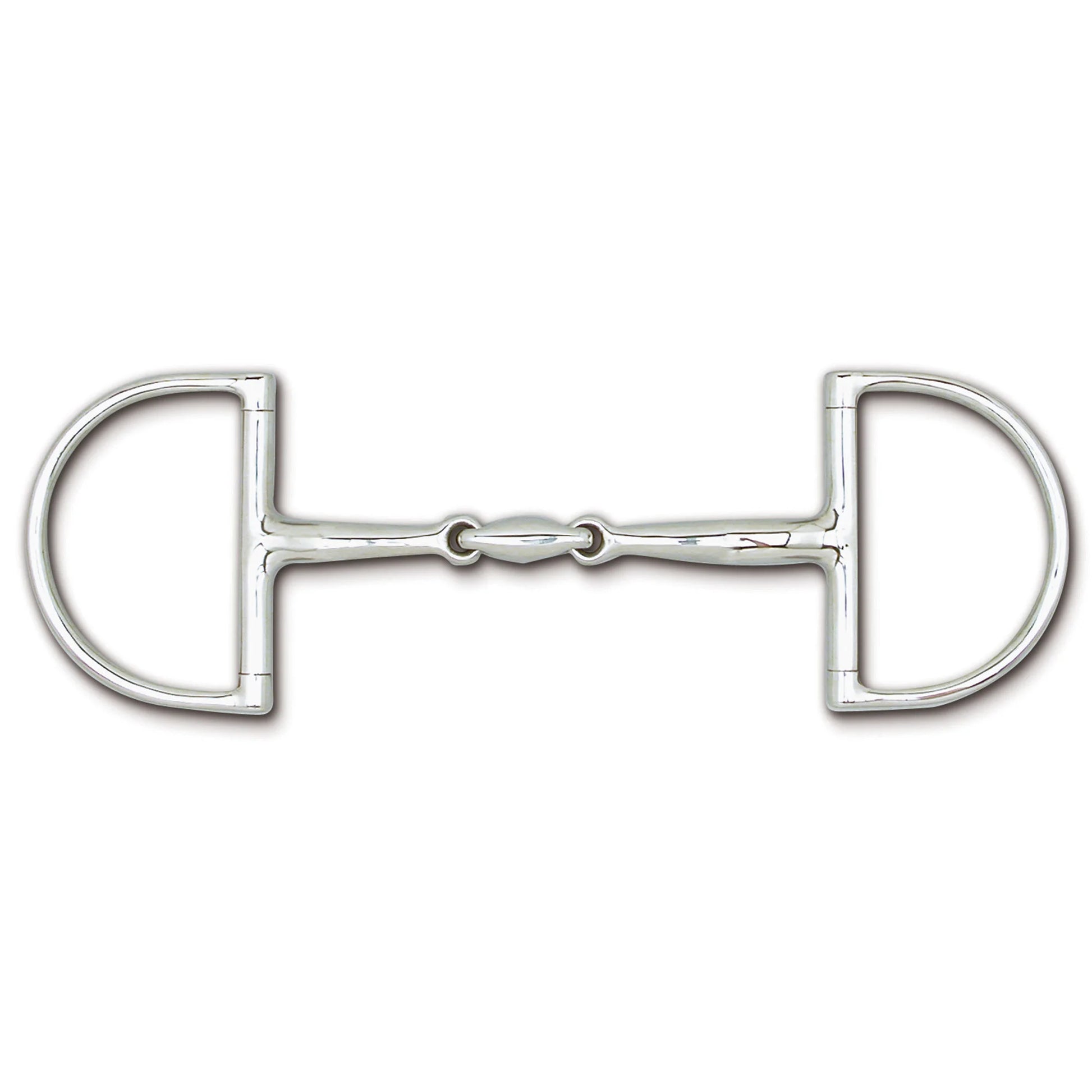 Toklat English Hunt Dee Bit with Lozenge Mouthpiece - 15mm Thickness, 3 3/4" Dee Ring