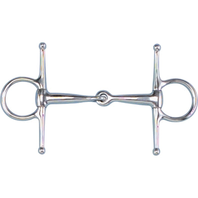 Toklat English Pony Full Cheek Snaffle Bit for Training and Performance - 4 3/4" Mouth