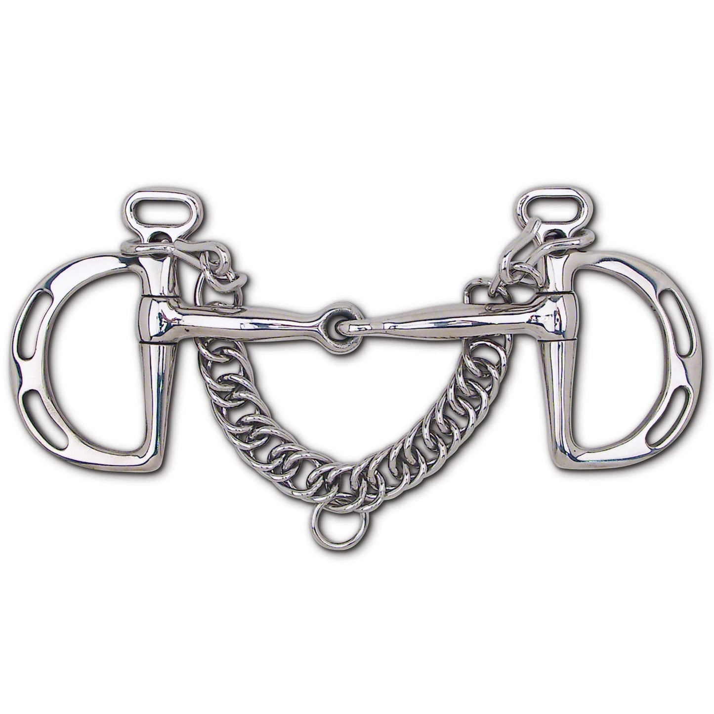Toklat English Uxeter Kimberwick Horse Bit - 5" Mouthpiece with 3 1/2" Cheeks