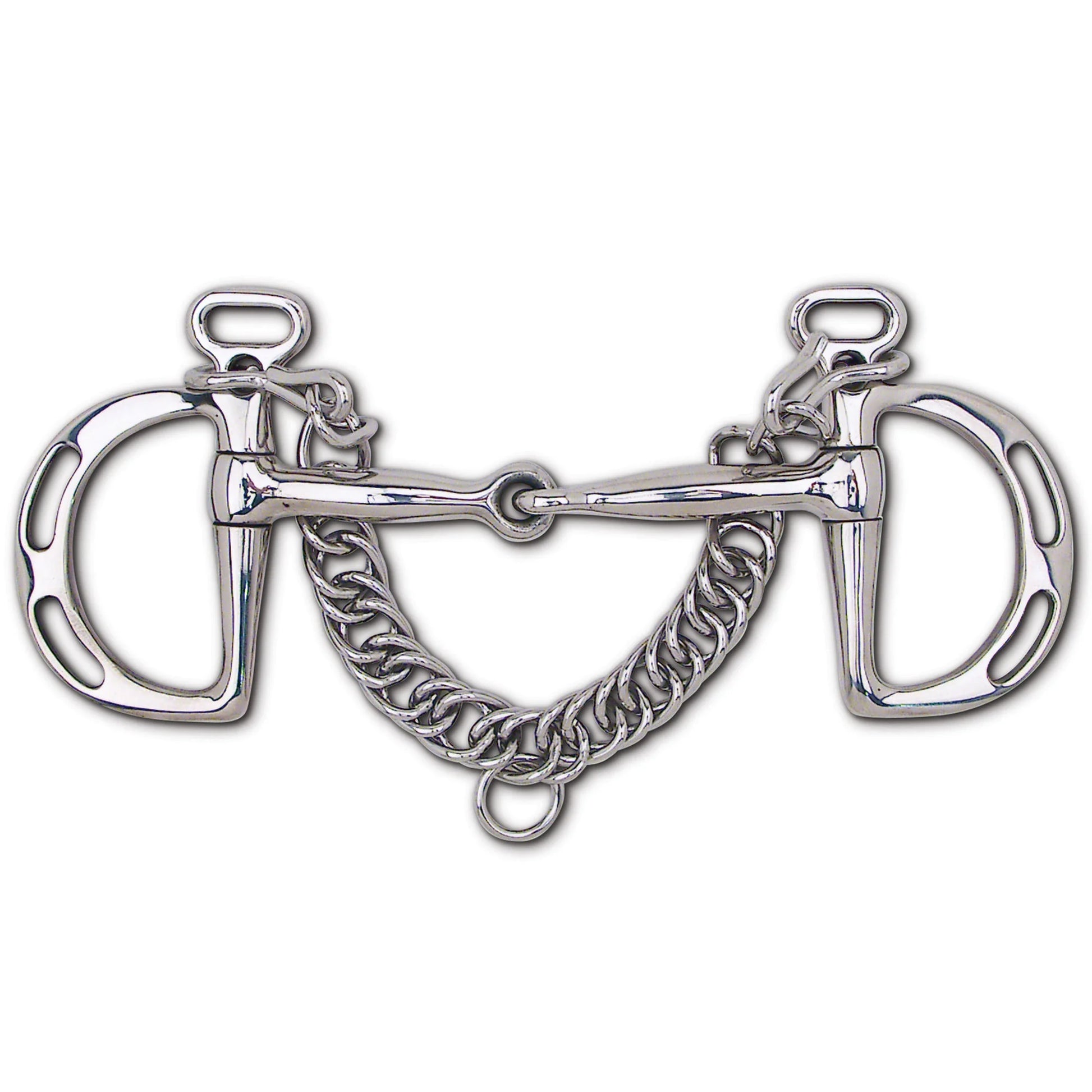 Toklat English Uxeter Kimberwick Horse Bit - 5" Mouthpiece with 3 1/2" Cheeks