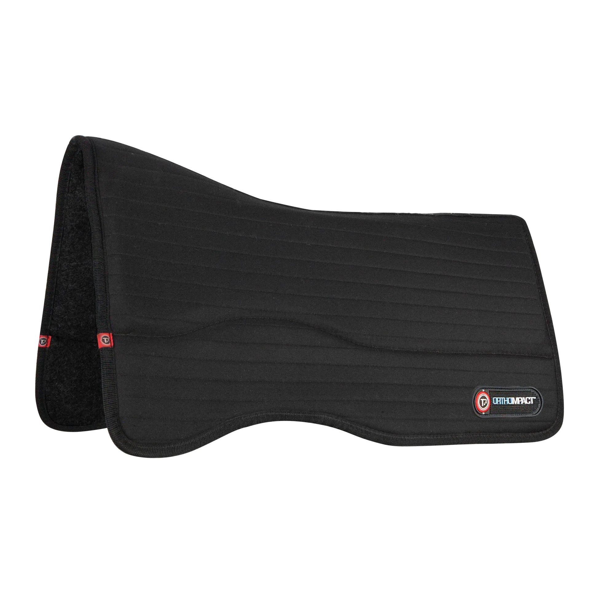 Toklat Matrix Western Felt Saddle Pad - Black - High-Performance Orthopedic Wool Felt