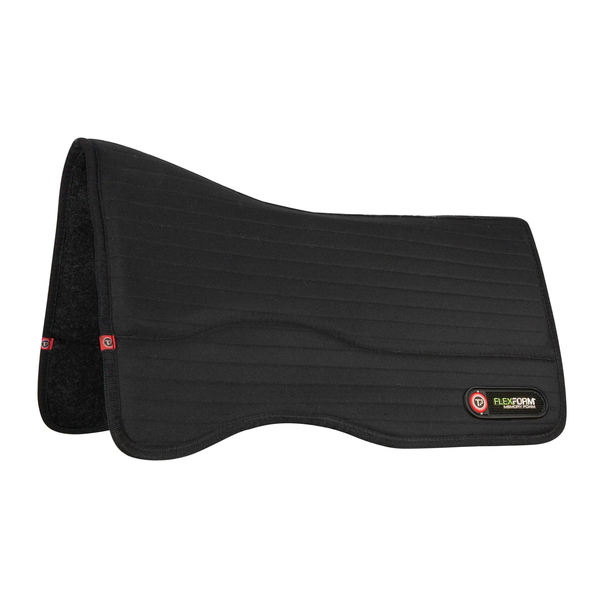 Toklat Matrix Western Felt Saddle Pad - Black - High-Performance Orthopedic Wool Felt