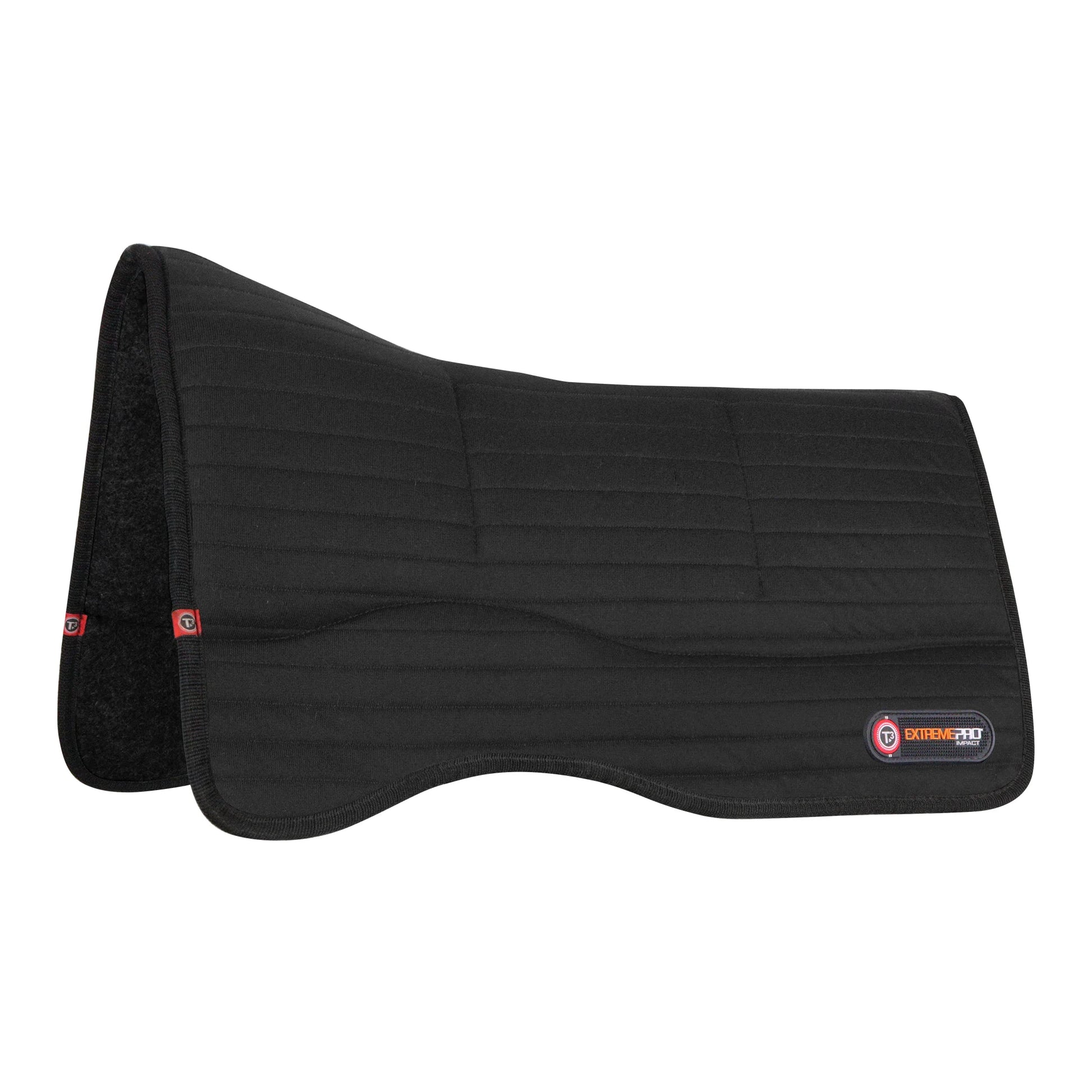 Toklat Matrix Western Felt Saddle Pad - Black - High-Performance Orthopedic Wool Felt