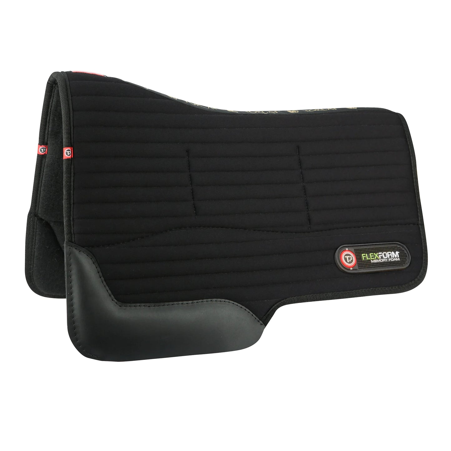 Toklat Matrix Western Felt Saddle Pad - Black - High-Performance Orthopedic Wool Felt