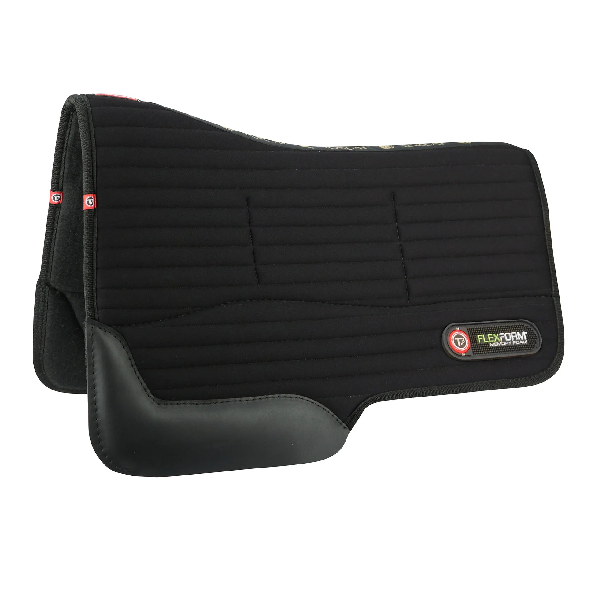 Toklat Matrix Western Felt Saddle Pad - Black - High-Performance Orthopedic Wool Felt
