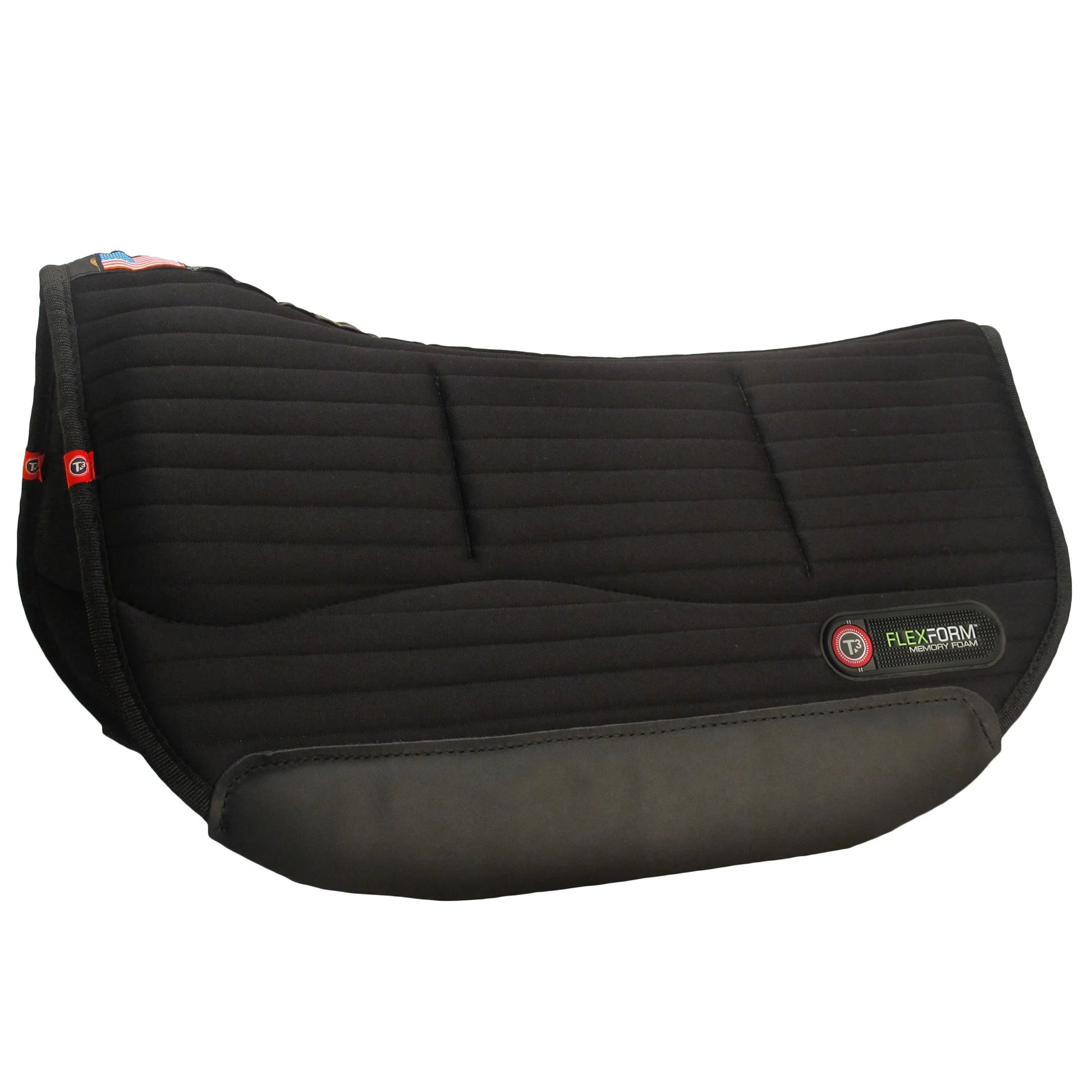 Toklat Matrix Western Felt Saddle Pad - Black - High-Performance Orthopedic Wool Felt