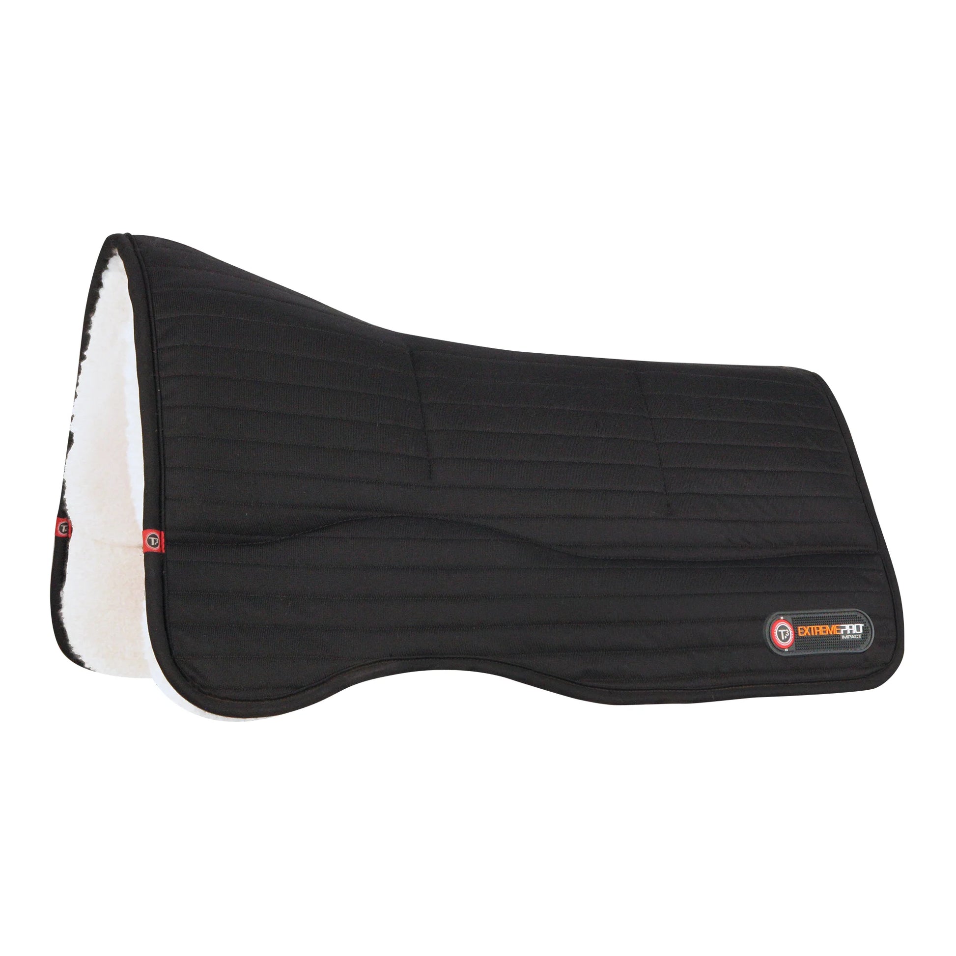 Toklat Matrix Western Felt Saddle Pad - Black - High-Performance Orthopedic Wool Felt
