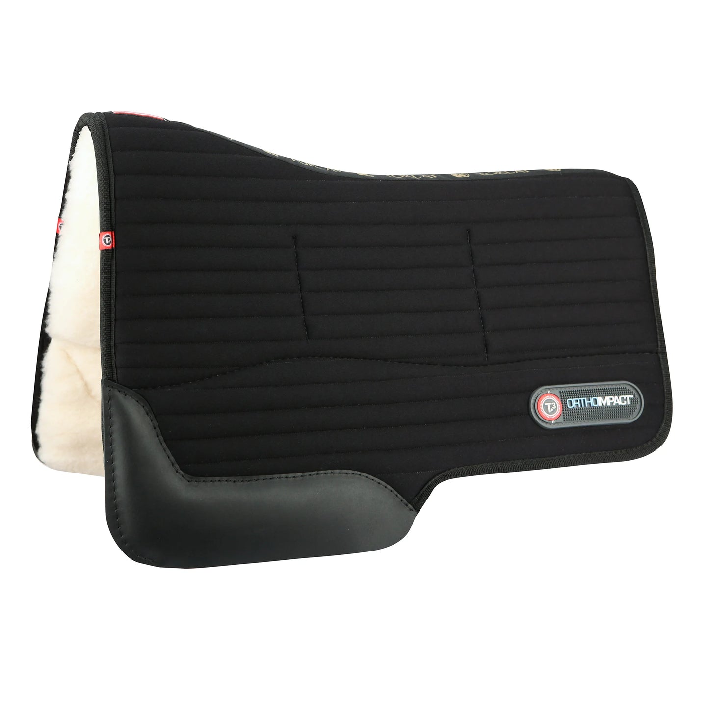 Toklat Matrix Western Felt Saddle Pad - Black - High-Performance Orthopedic Wool Felt