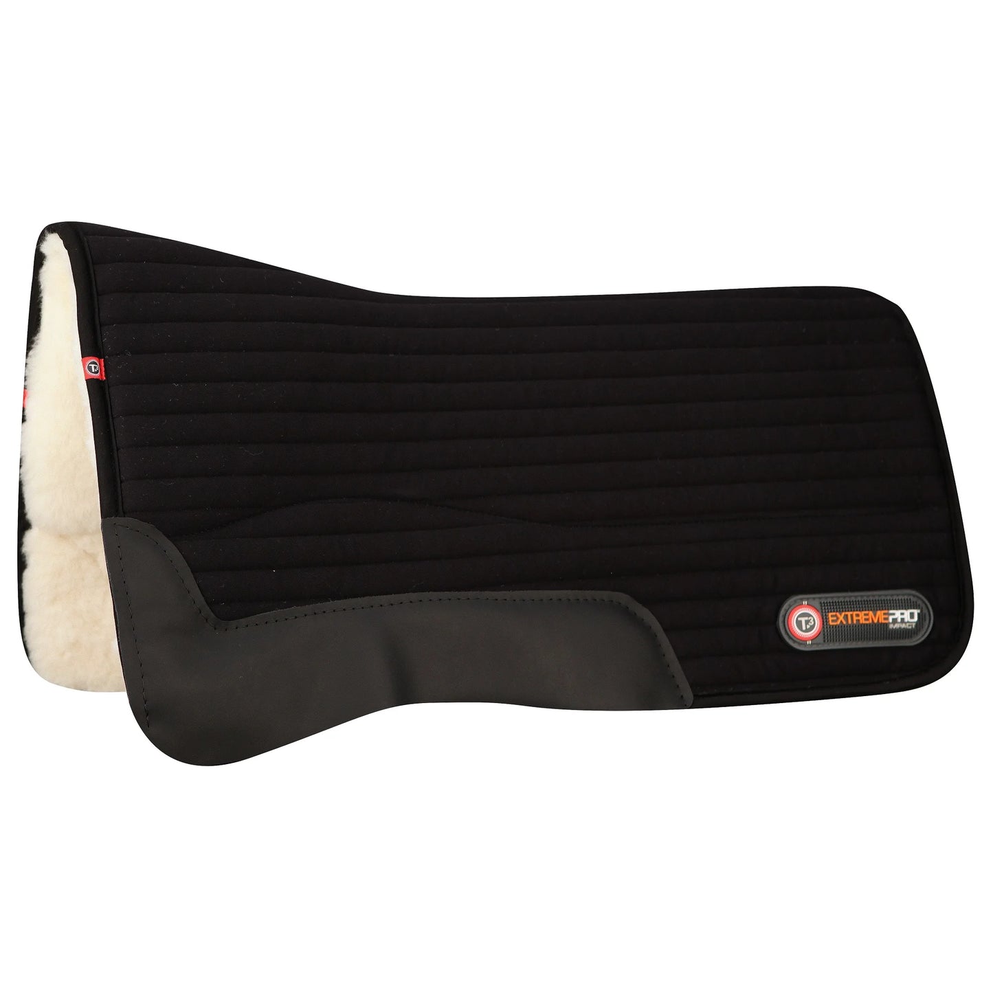 Toklat Matrix Western Felt Saddle Pad - Black - High-Performance Orthopedic Wool Felt