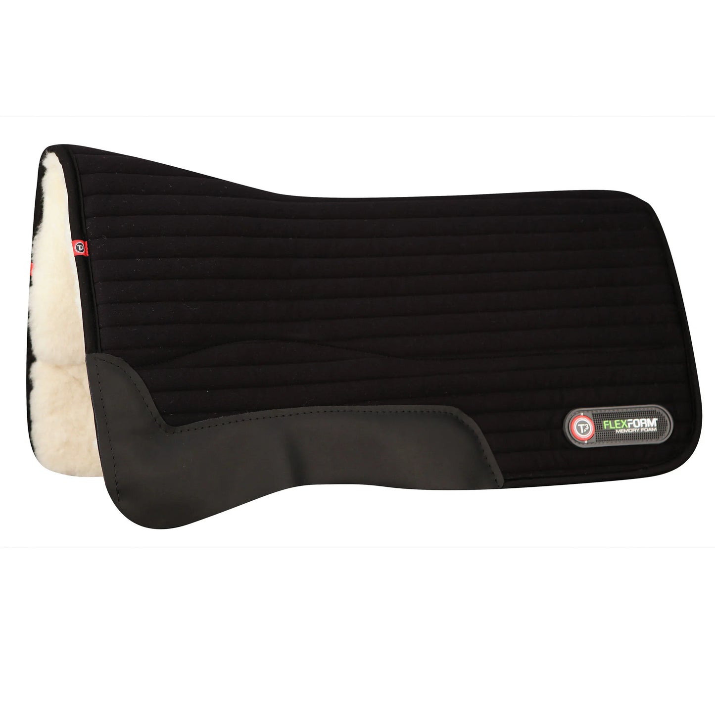 Toklat Matrix Western Felt Saddle Pad - Black - High-Performance Orthopedic Wool Felt