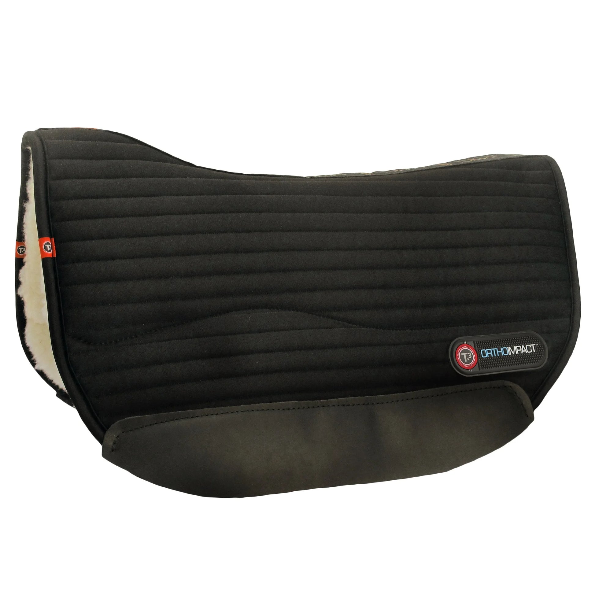 Toklat Matrix Western Felt Saddle Pad - Black - High-Performance Orthopedic Wool Felt