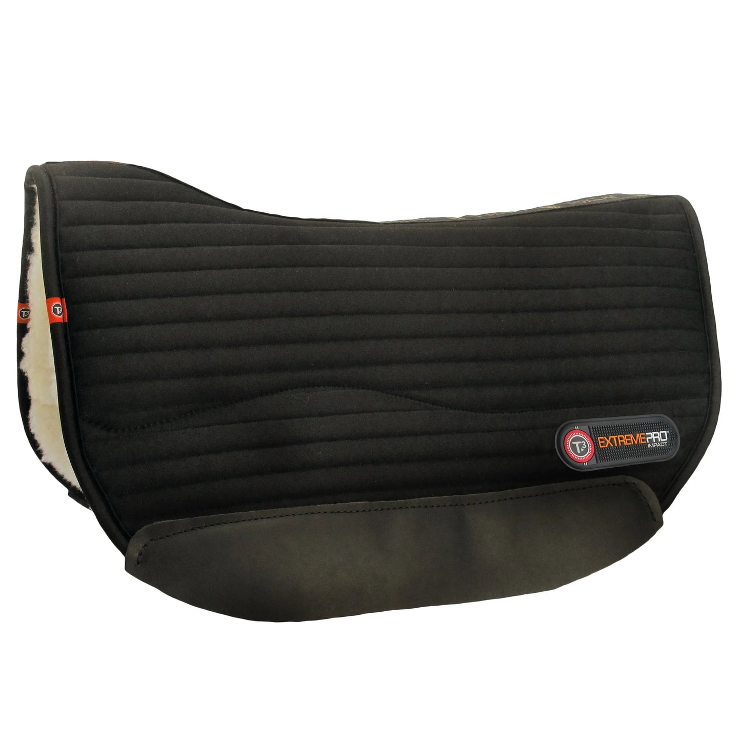 Toklat Matrix Western Felt Saddle Pad - Black - High-Performance Orthopedic Wool Felt