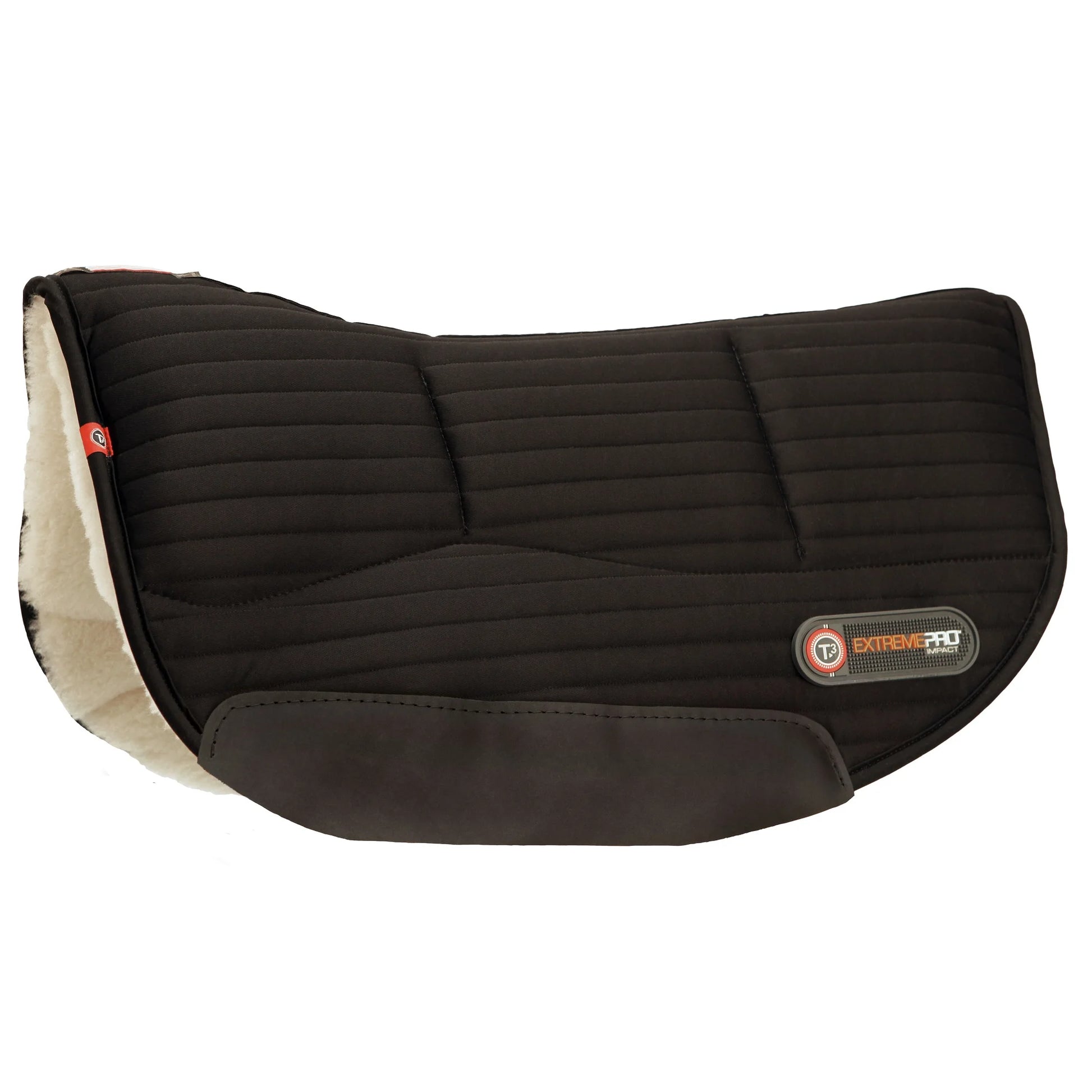 Toklat Matrix Western Felt Saddle Pad - Black - High-Performance Orthopedic Wool Felt
