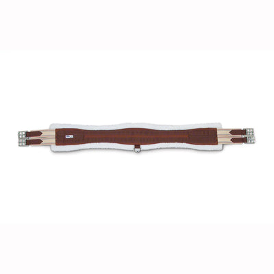 Toklat Passport English Fleece Girth - Brown Synthetic Fleece - Multiple Sizes