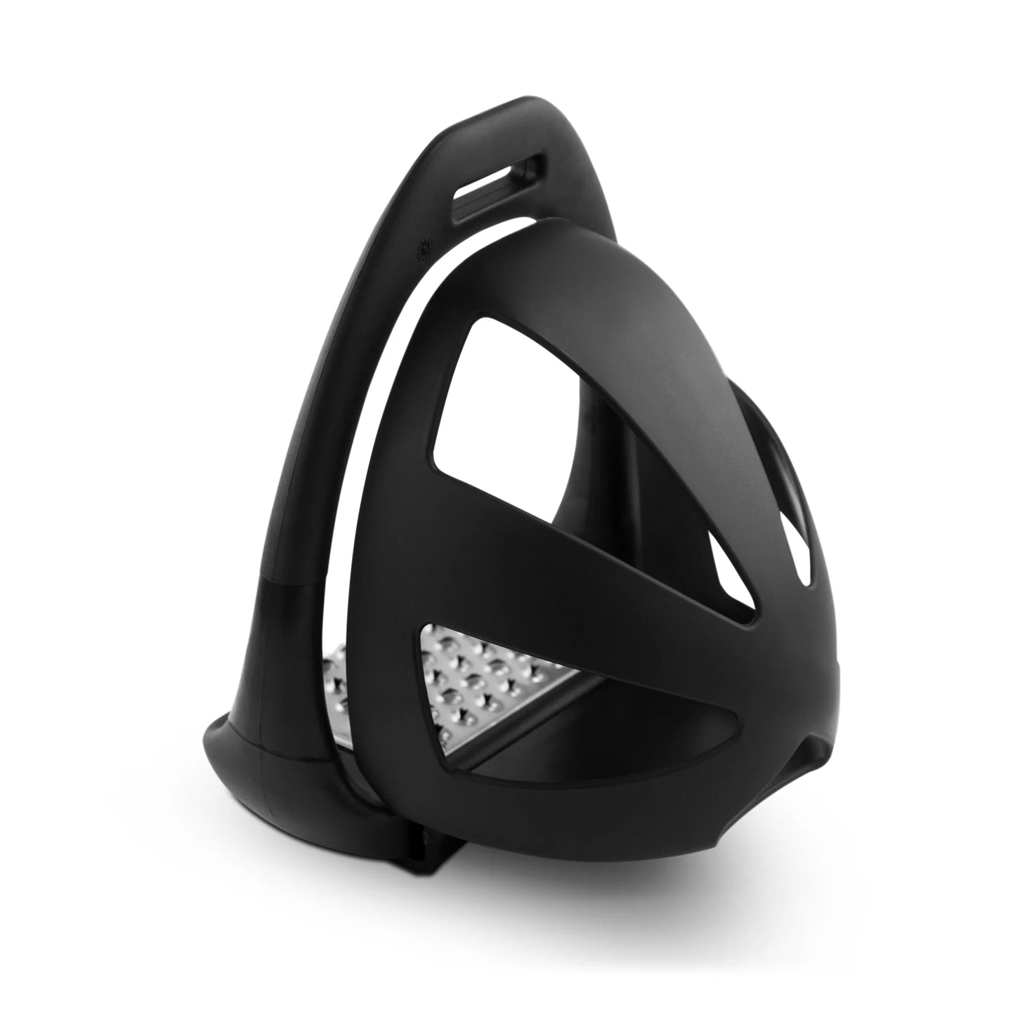 Toklat Sport Flex End Stirrups - Black with Aluminum Pads - Flexible Branches for Joint Relief