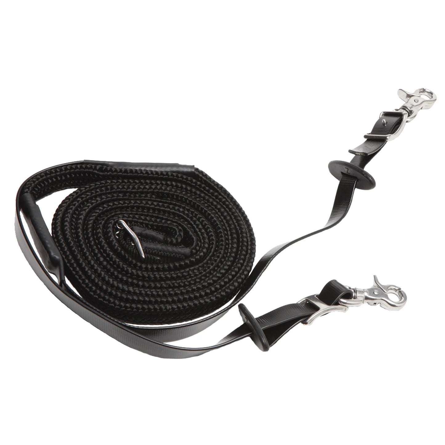 Toklat Stainless Steel Endurance Woven Reins - Durable Horse Tack for Long Distance Riding
