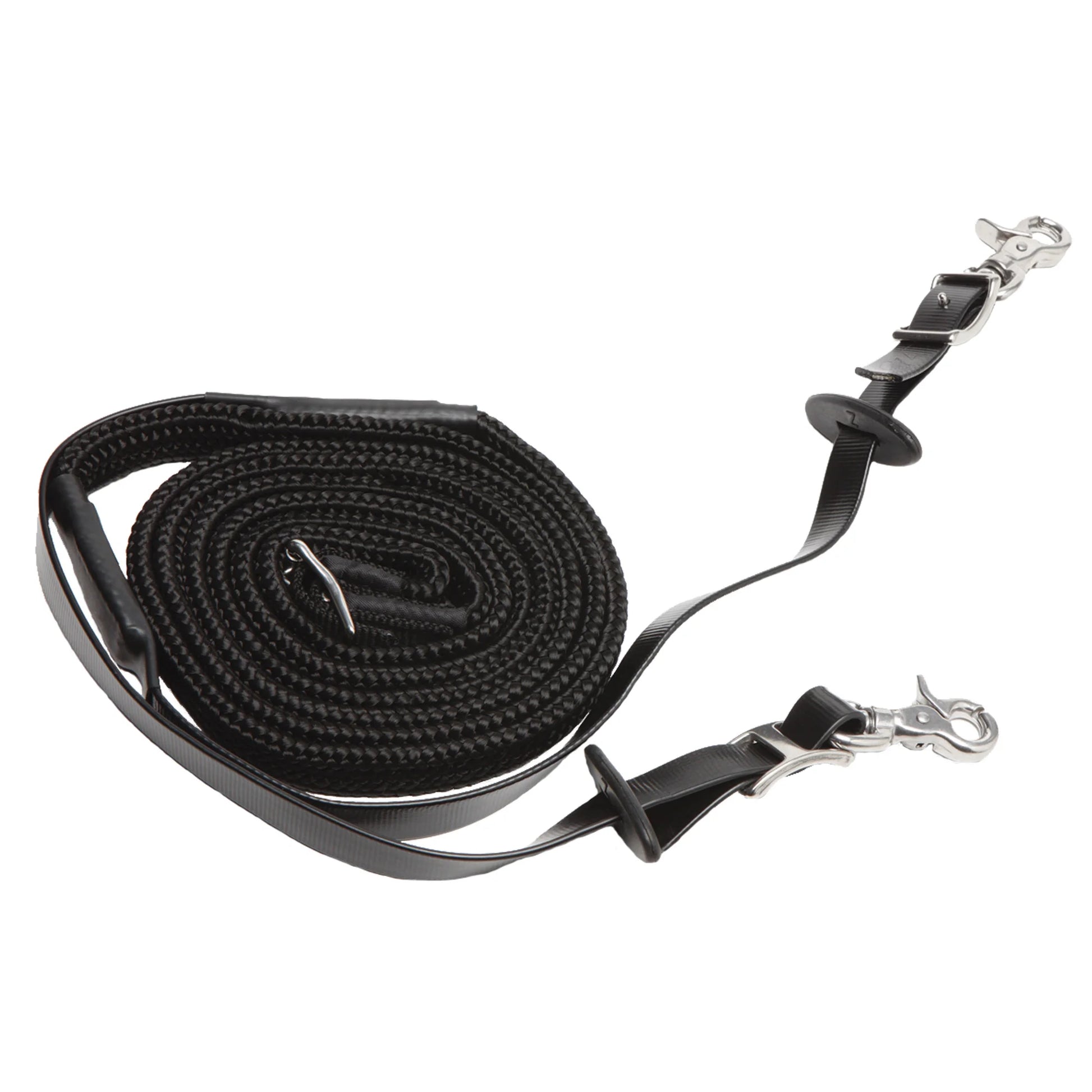 Toklat Stainless Steel Endurance Woven Reins - Durable Horse Tack for Long Distance Riding