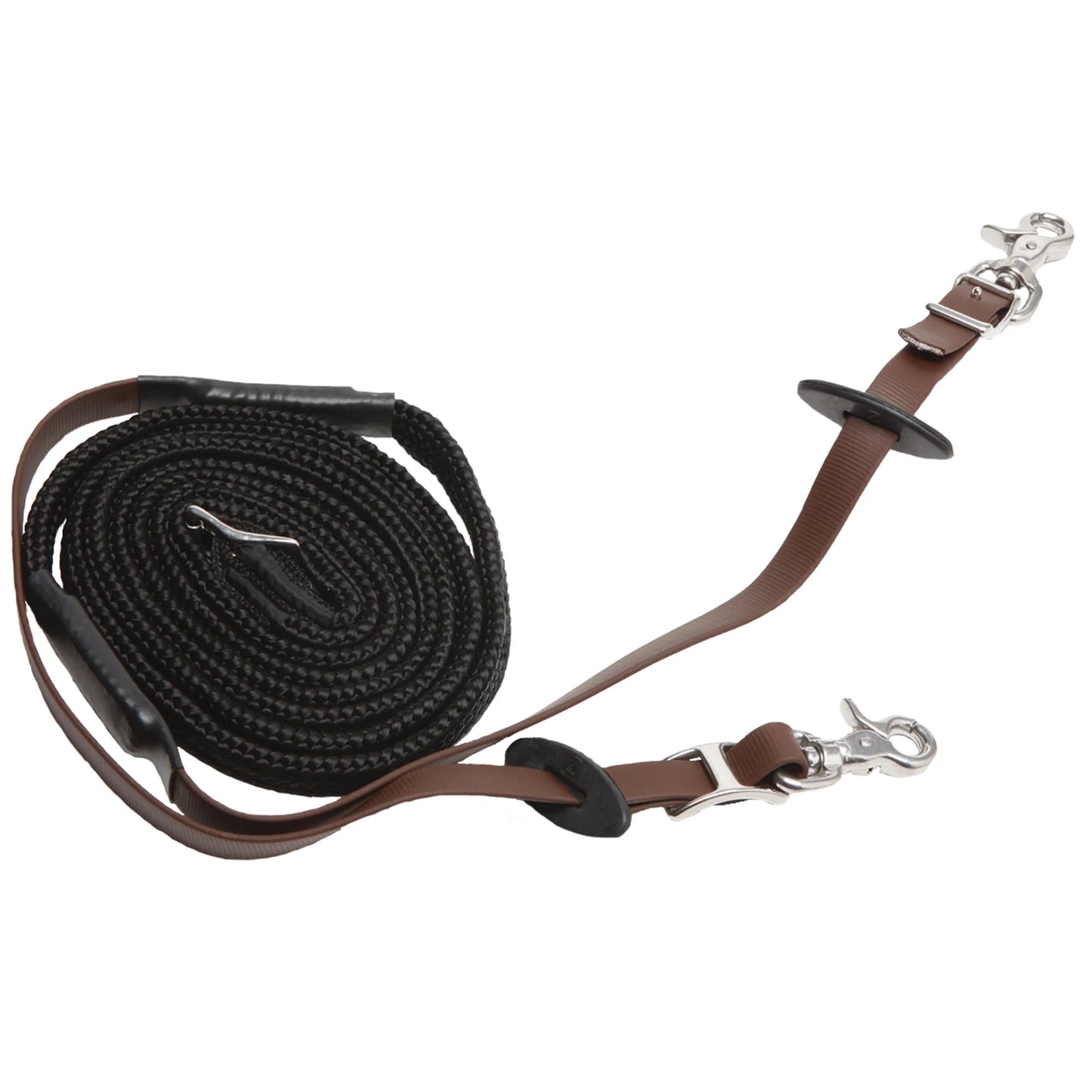 Toklat Stainless Steel Endurance Woven Reins - Durable Horse Tack for Long Distance Riding