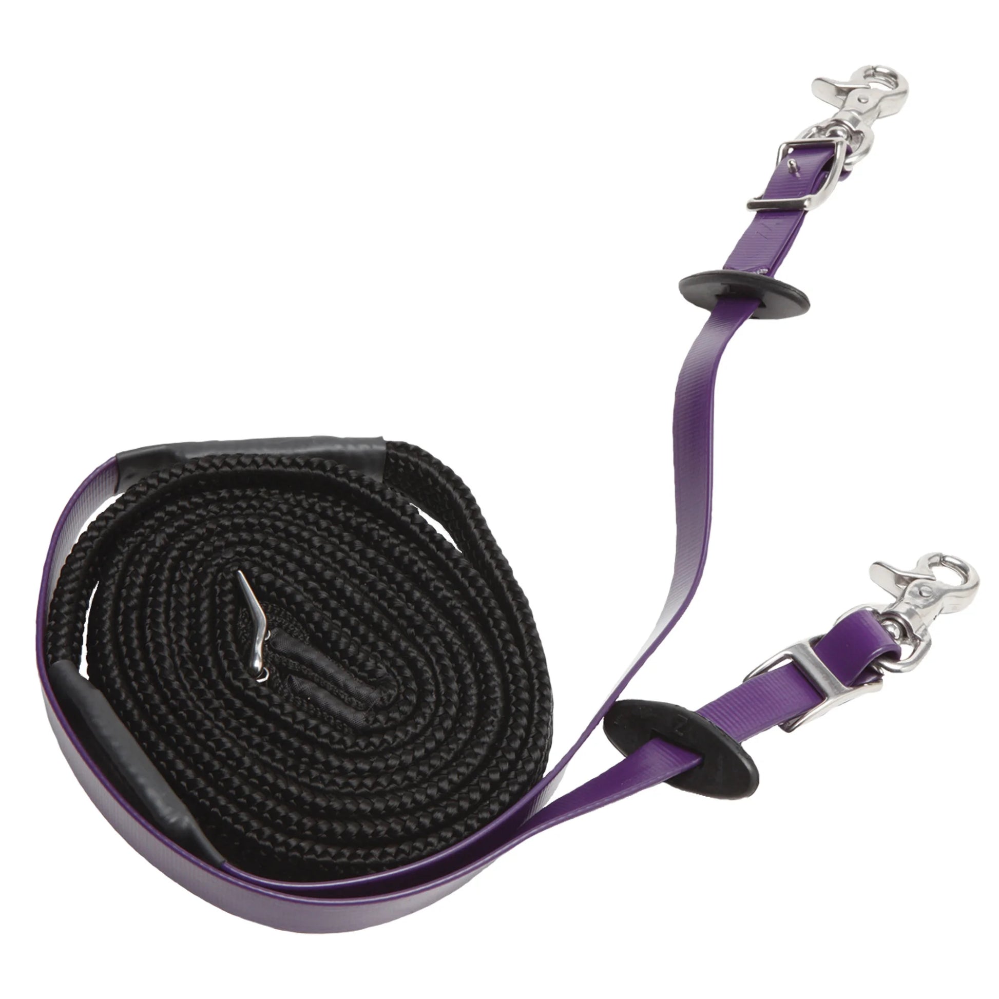 Toklat Stainless Steel Endurance Woven Reins - Durable Horse Tack for Long Distance Riding