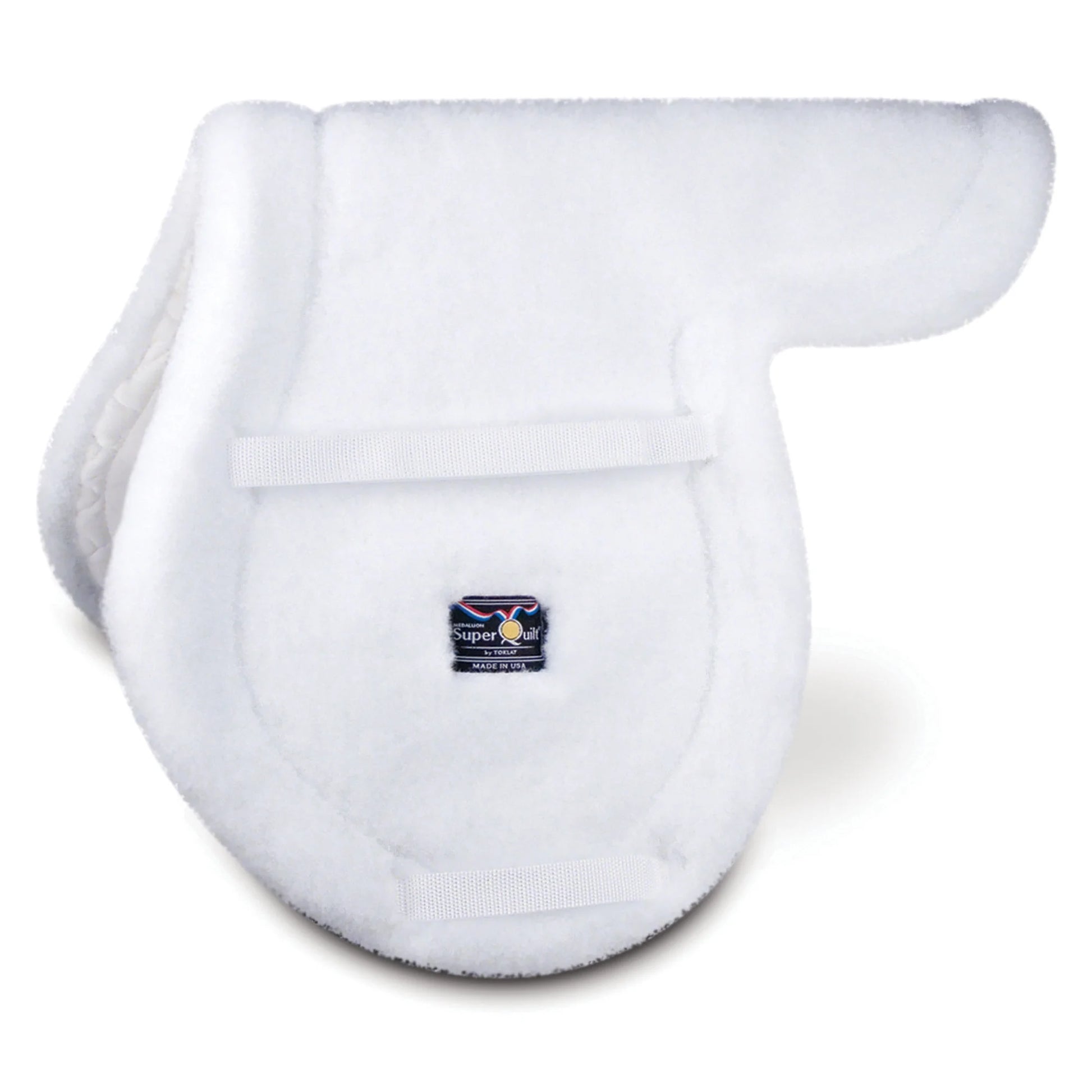 Toklat Superquilt White English Saddle Pad - Durable High-Performance Quilted Horse Pad