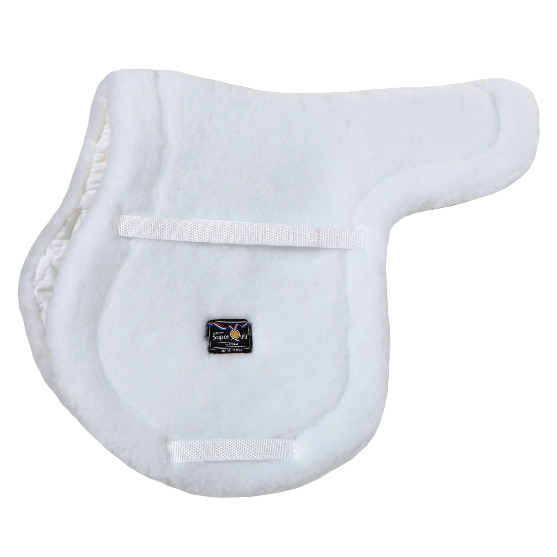 Toklat Superquilt White English Saddle Pad - Durable High-Performance Quilted Horse Pad