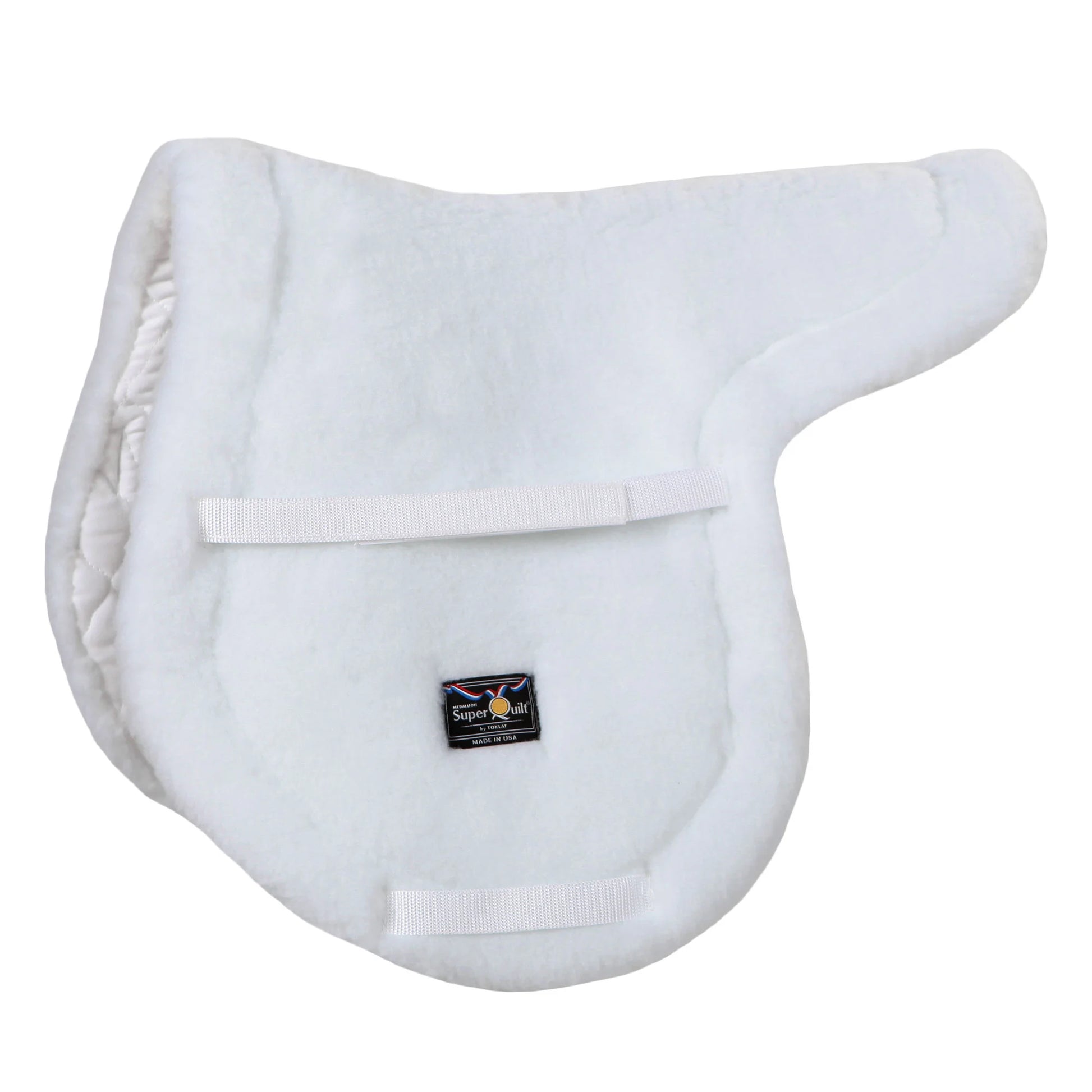 Toklat Superquilt White English Saddle Pad - Durable High-Performance Quilted Horse Pad