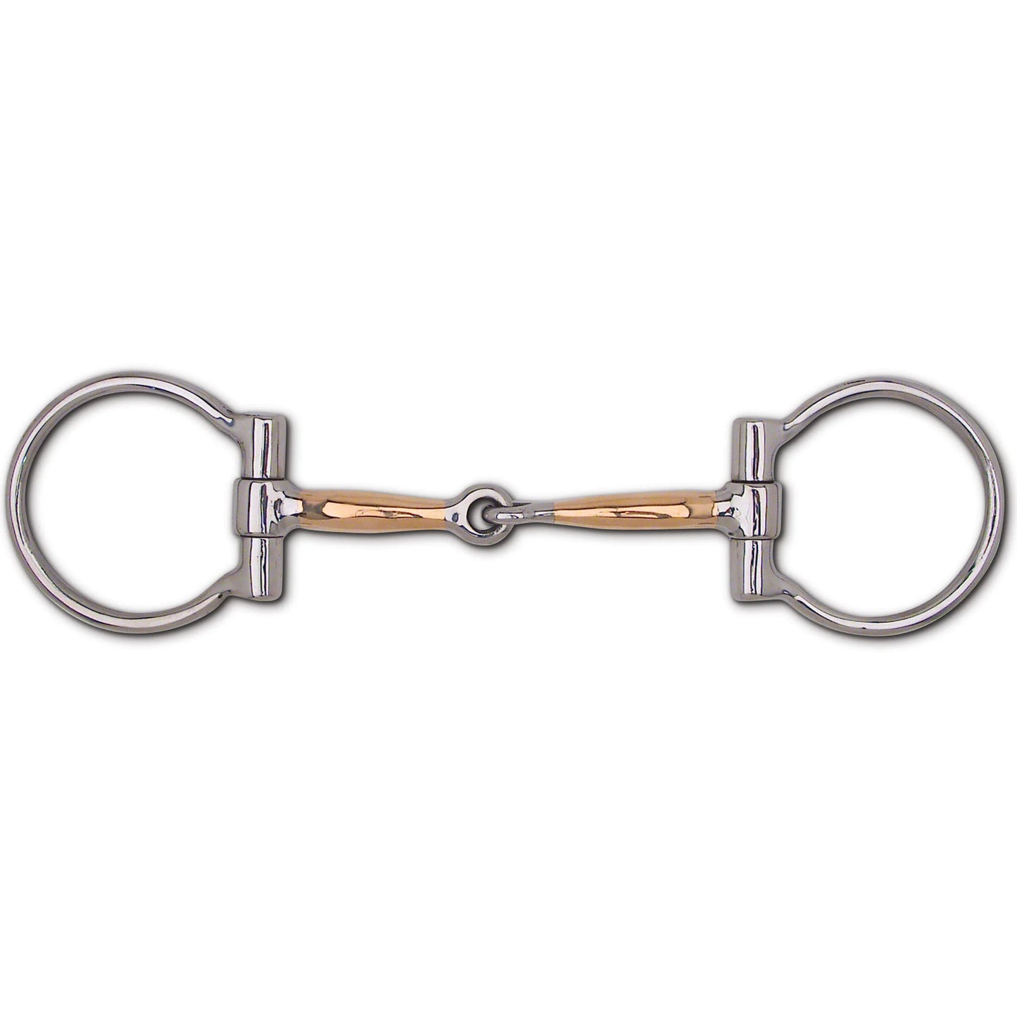 Toklat Wes 3 Dee Copper Snaffle Western Riding Horse Bit - 5" Mouthpiece