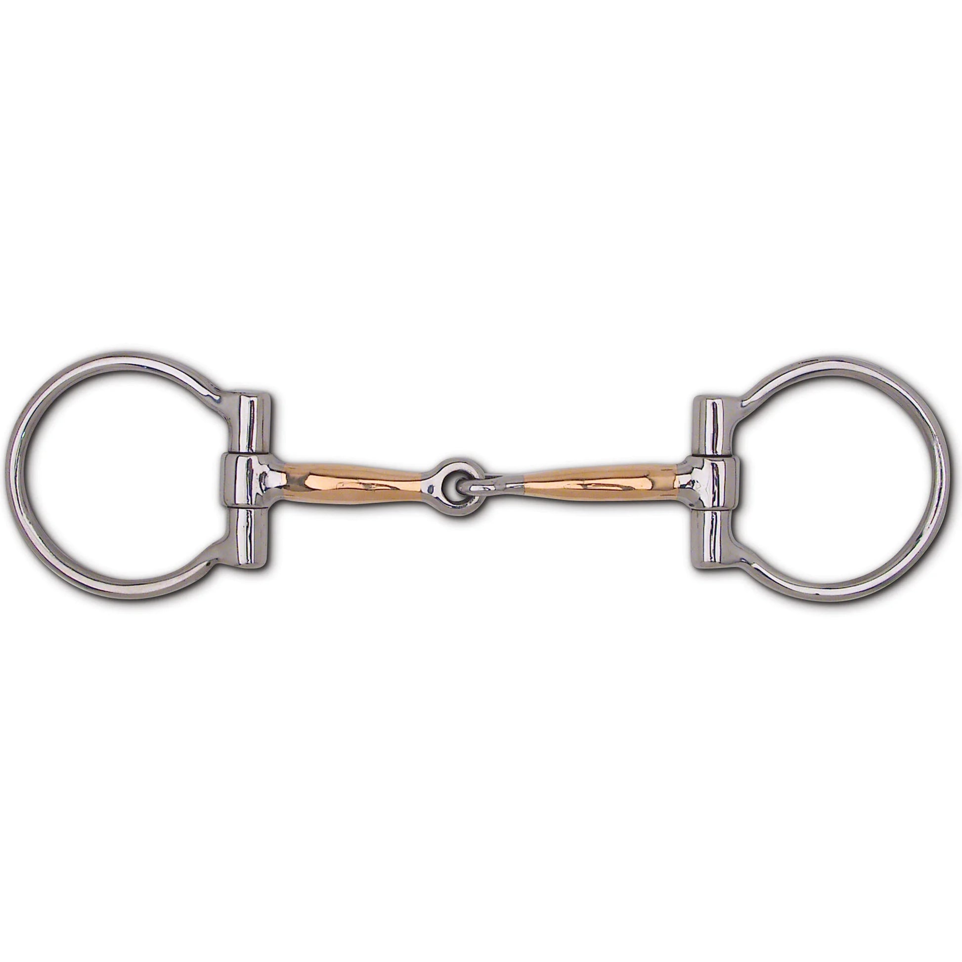 Toklat Wes 3 Dee Copper Snaffle Western Riding Horse Bit - 5" Mouthpiece