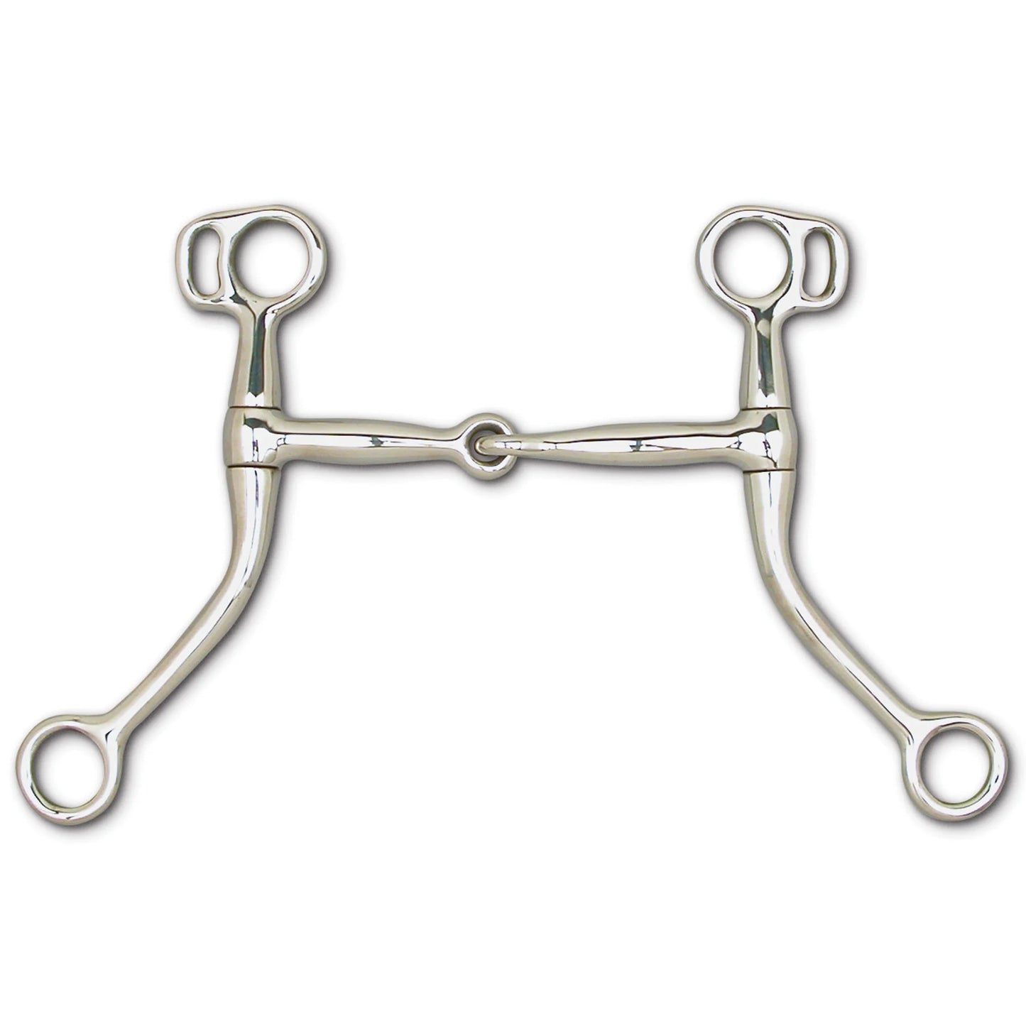Toklat Wes 6" Shank Swept Back Western Bit with Curb Ring - Multiple Sizes