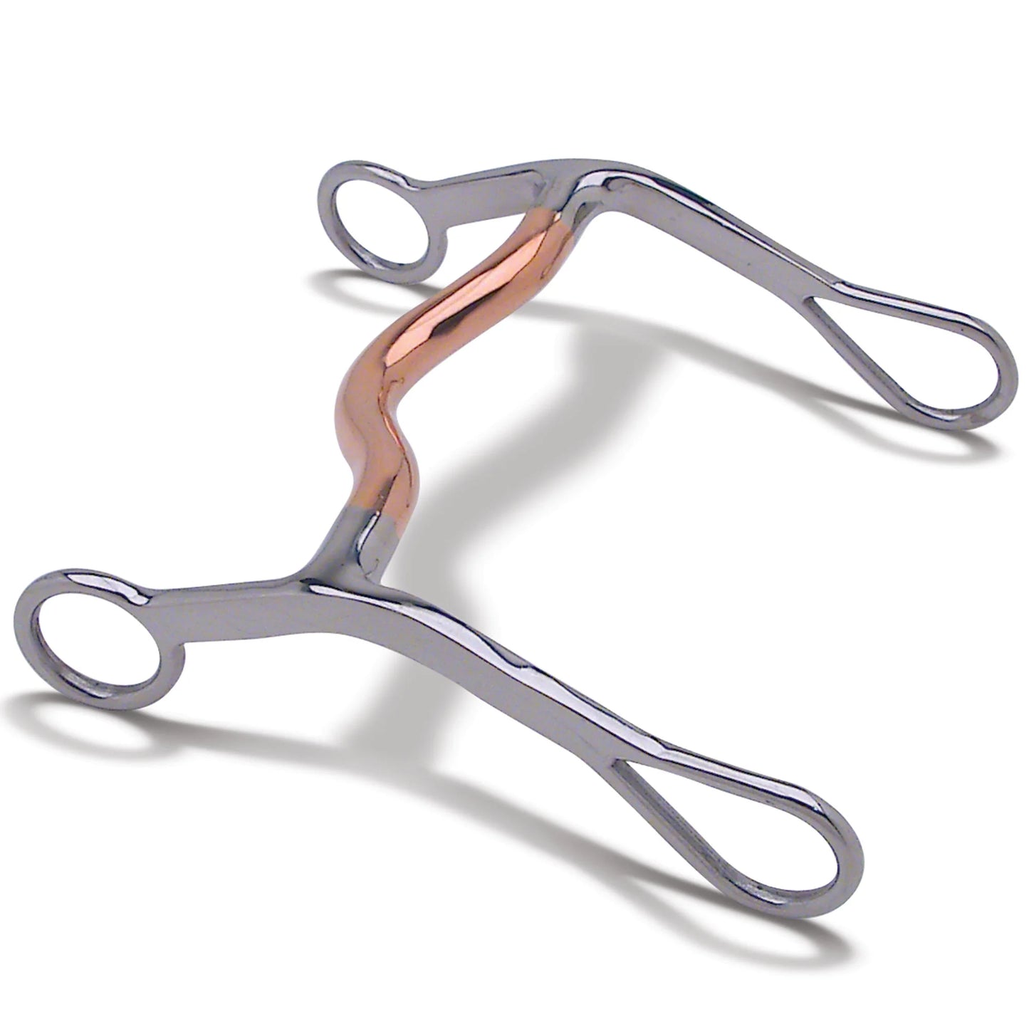 Toklat Wes Western Horse Bit with 5" Shank and Low Copper Port - Copper Mouthpiece