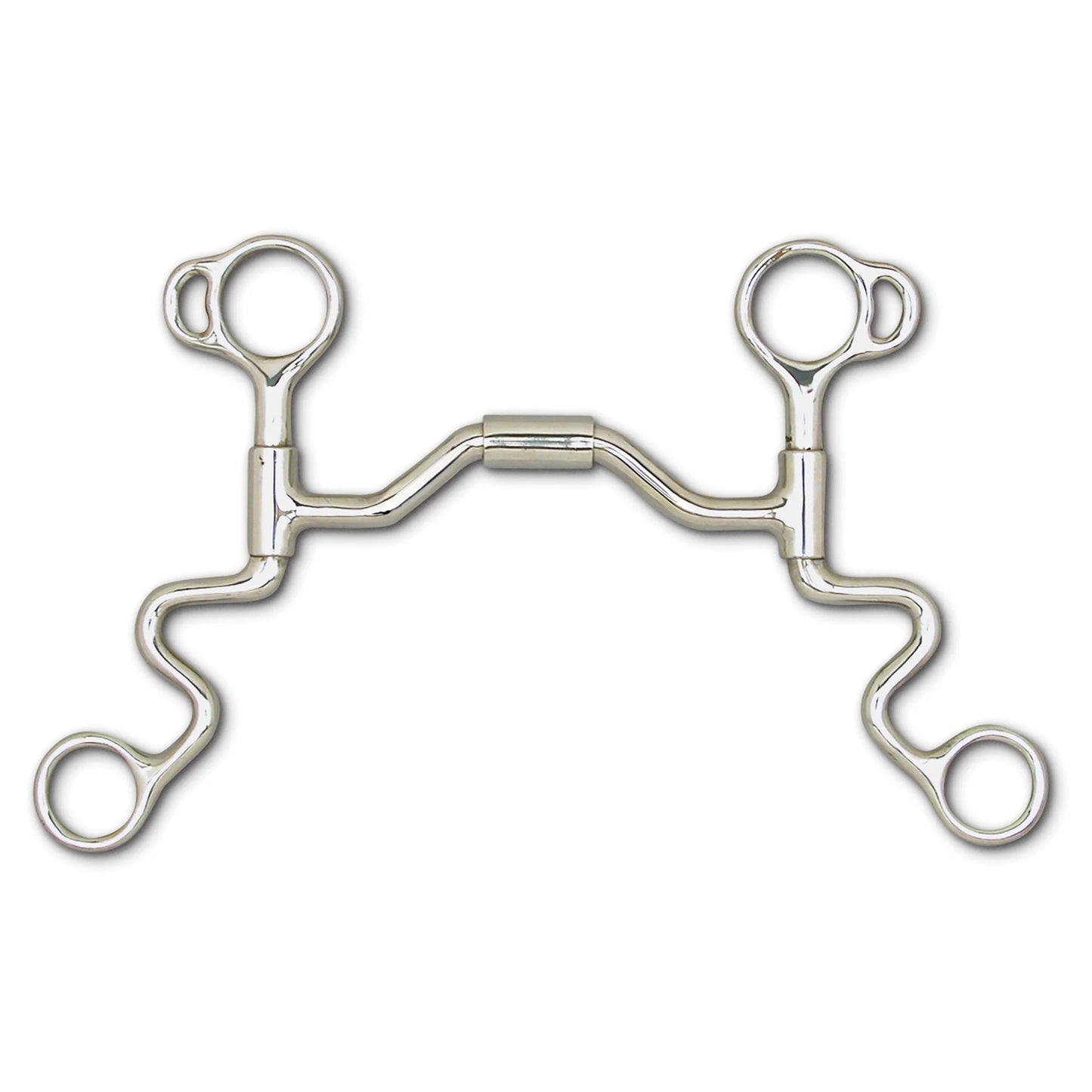 Toklat Western S-Shank Medium Wide Port Horse Bit with Barrel - 5 1/2" Mouth