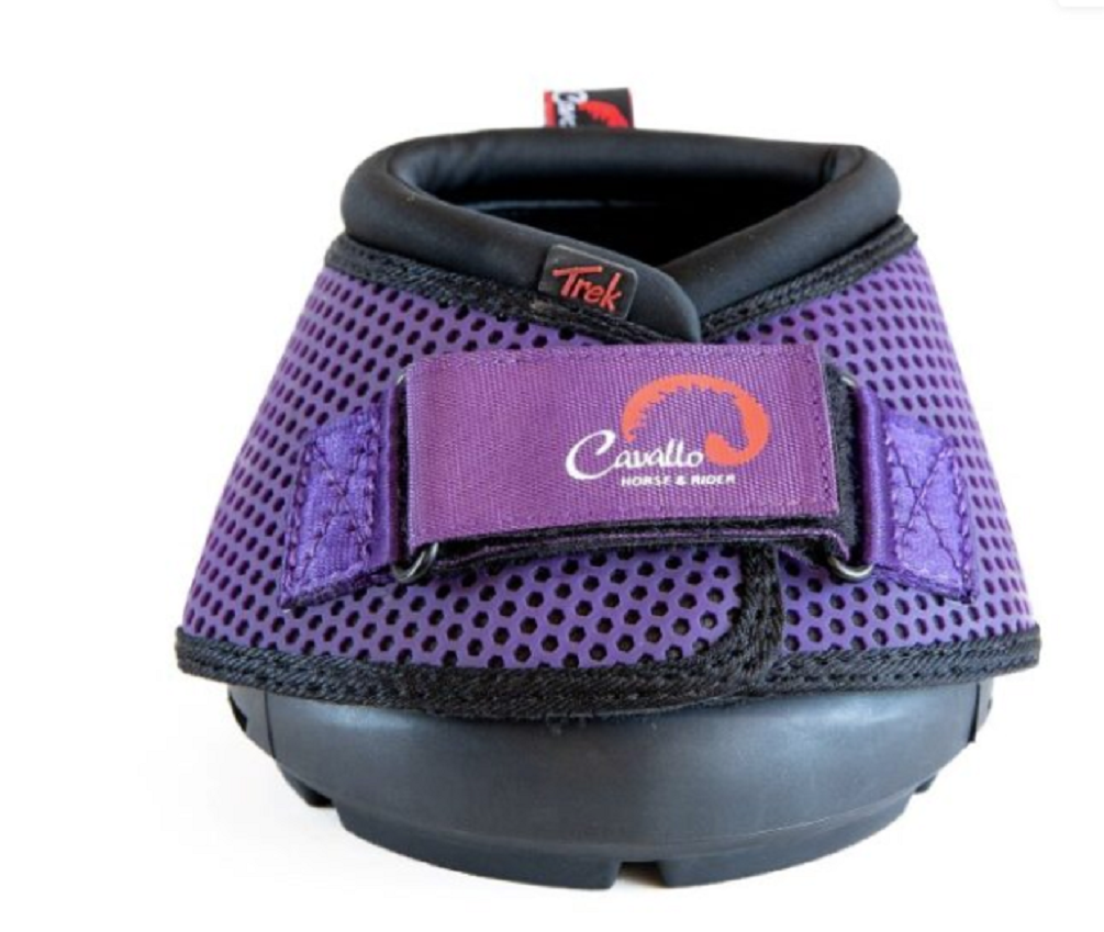 Toklat Trek Regular Hoof Boot - Durable All-Terrain Protection for Horses Black/Purple - Multiple Sizes