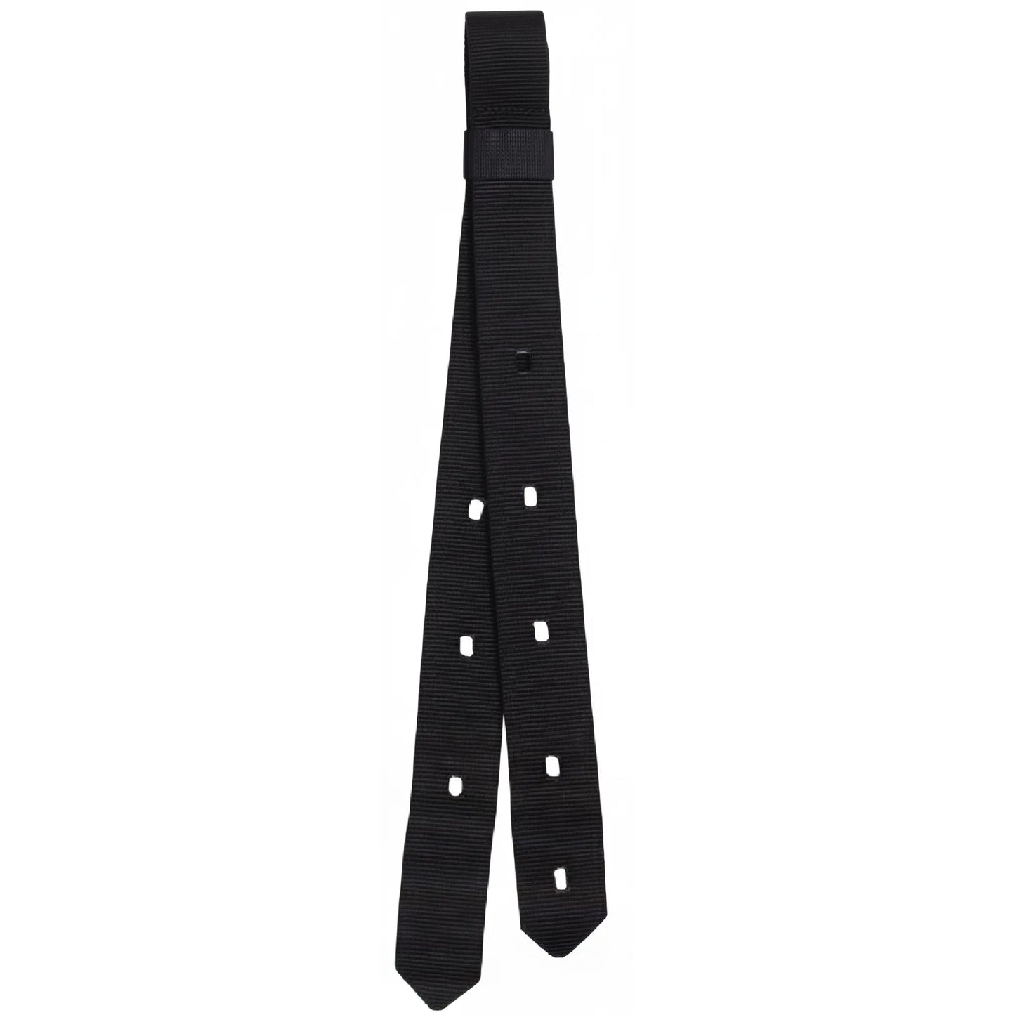 Cashel Durable Double Stitched Nylon Western Off Billet in black, measuring 1-3/4" x 32". This heavy-duty horse tack features reinforced stitching and multiple pre-punched holes for precise cinch adjustment and a secure fit. Ideal for western riders seeking reliable, long-lasting saddle equipment. High-quality nylon webbing ensures maximum durability for everyday riding, training, and trail use.
