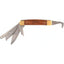 Cashel Horseman's Multi-Tool Knife featuring a polished wood handle with brass bolsters and stainless steel equestrian tools. This 5-in-1 horse grooming accessory includes a hooked hoof pick, serrated frog knife, bot knife, standard knife blade, and hole enlarger punch. A versatile and compact folding pocket tool for daily horse care, hoof maintenance, and tack repairs, ideal for riders, farriers, and barn owners seeking high-quality horse stable gear.