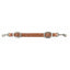 Cashel Natural Floral Tooled Leather Wither Strap, a handcrafted Western horse tack essential for stabilizing breast collars. This premium tan leather strap features intricate hand-tooled floral patterns, two adjustable silver-finish oval buckles, and heavy-duty swivel snaps on each end. A stylish and functional addition to any Western saddle rig, perfect for ranching, trail riding, or competition.