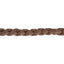 Close-up of a durable brown braided lead rope from the Classic Equine Braided Halter set. Features a thick, UV-protected 8-foot weave perfect for horse handling and training. Essential high-quality equestrian tack for horse owners and riders looking for reliable gear.
