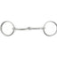 Classic Equine O-Ring Smooth Snaffle Bit featuring polished stainless steel bars and a single-jointed mouthpiece. This high-quality loose ring horse training bit provides clear communication and a gentle feel, perfect for both English and Western equestrian disciplines. The durable, smooth finish and classic O-ring design make it a must-have for training young horses or refined riding.
