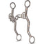 Classic Equine Rickey Green Chain Shank Bit featuring a 5-inch flexible chain mouth and 7-inch curved silver shanks with decorative copper inlays. Engineered for superior team roping control and balance, this high-quality stainless steel western horse bit provides responsive lateral movement and subtle communication. An essential performance gear choice for competitive ropers and horse training enthusiasts seeking precision and professional results.