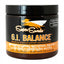 Super Snouts G.I. Balance Digestive Support for dogs and cats in a 3.5oz dark jar. The orange and black label highlights gastrointestinal balance support containing pumpkin and pre-biotics for gas and diarrhea relief. Provides a 30-day supply for a 50lb dog. Ideal for natural pet health, this supplement promotes gut wellness and balanced digestion in furry companions.