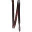 Durable Martin Saddlery 1-3/4" x 6'-6" leather latigo in a rich dark brown. This heavy-duty western saddle strap features a tapered end for smooth cinching through the cinch ring and pre-punched holes for easy adjustment. Perfect for trail riding, ranch work, or competition, this high-quality latigo ensures a secure and reliable connection for your horse tack.