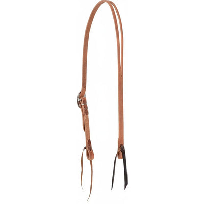 Martin Saddlery Split Ear Headstall crafted from premium hand-oiled harness leather. This classic western horse tack features a single split-ear design with a stainless steel buckle for easy adjustment and latigo leather bit ties. The durable, rich oiled finish offers a professional look and long-lasting performance for ranch work, training, or trail riding. A high-quality, minimalist staple for any western equestrian’s collection.