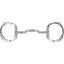 Myler 04 Stainless Steel Eggbutt with Hooks Level 2 Horse Bit, featuring a 4 3/4 inch mouthpiece. This polished silver bit includes a low-port comfort snaffle with copper inlays to encourage salivation and relaxation. The eggbutt rings with hooks offer versatile rein placement for clear communication and subtle leverage. A premium equestrian essential for horse training and performance tack collections.