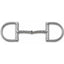 Myler 09 English Dee Bit with Hooks & Twist, MB 09T Enhanced Comfort Snaffle. This 5" mouthpiece horse bit features a twisted sweet iron design with copper inlays to promote relaxation and salivation. The polished stainless steel D-ring cheeks include integrated hooks for precise communication and varied leverage options. A high-performance English bit perfect for dressage, jumping, or everyday training.