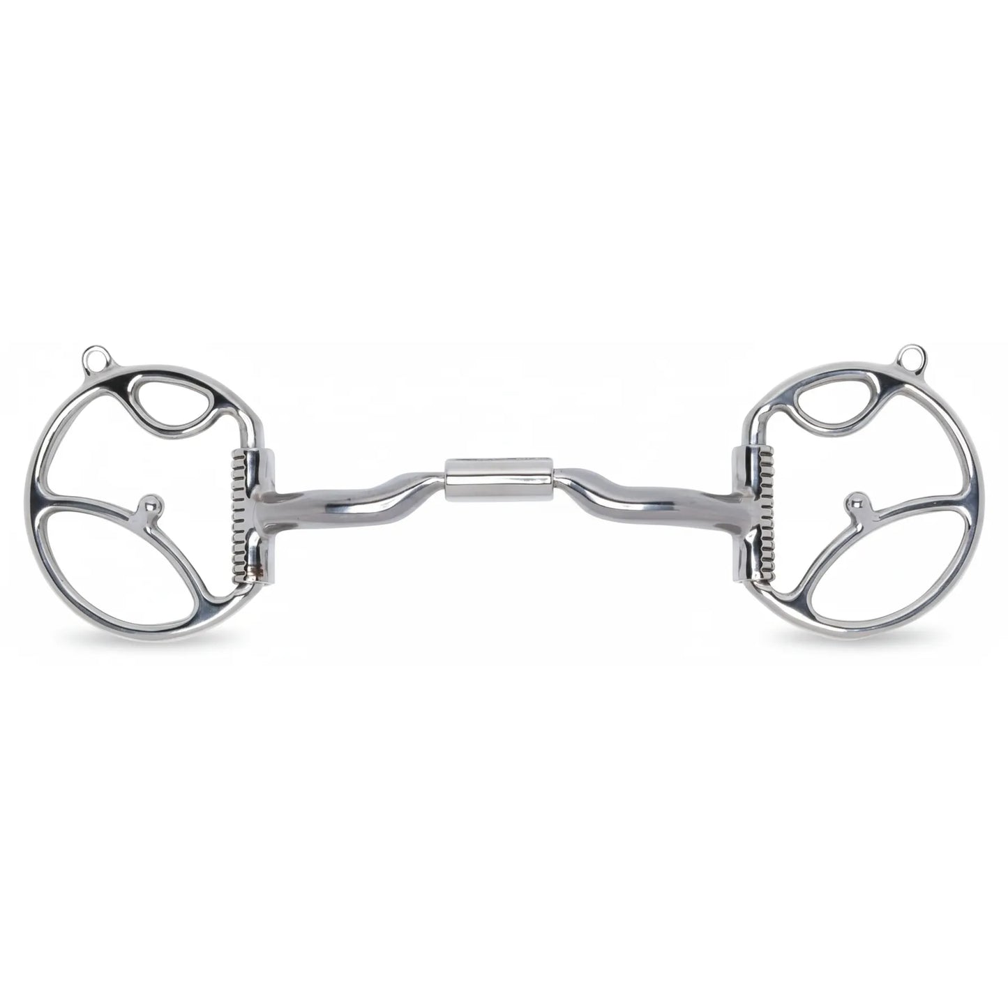 Myler 32 Western Dee Bit with Hooks featuring a 5-inch Sweet Iron MB 32 Mullen Barrel mouthpiece with copper inlay. This stainless steel Level 2 bit is designed for Western riding, offering ergonomic tongue relief and clear communication. The specialized Dee rings include integrated hooks for bridle and rein stability. Ideal equestrian tack for riders seeking comfort and performance for their horse.