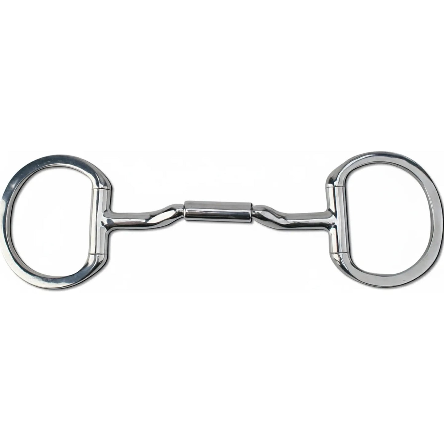 Myler Eggbutt MB 36 stainless steel horse bit with a 5.5-inch curved mouthpiece and central barrel. Designed for independent side movement and tongue relief, this bit facilitates clear, gentle communication. Fixed eggbutt rings provide stability and prevent pinching at the corners of the mouth. A premium addition to your equestrian tack collection for dressage, training, or pleasure riding.