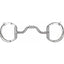 Myler MB 33 Eggbutt with Hooks horse bit, featuring a Level 3 high ported barrel mouthpiece in polished stainless steel with copper inlay. The wide port offers maximum tongue relief for performance horses, while the eggbutt cheekpieces with integrated hooks provide mild leverage and stability. This professional equestrian bit is designed for refined communication and horse comfort during schooling or competition.