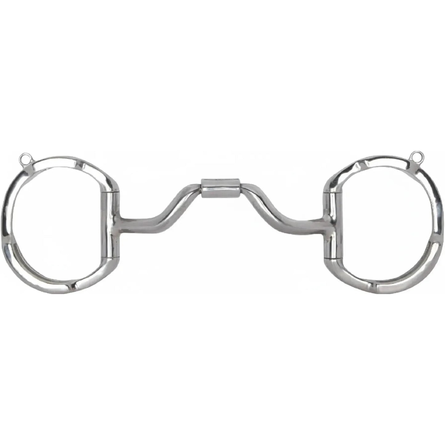 Myler MB 33 Eggbutt with Hooks horse bit, featuring a Level 3 high ported barrel mouthpiece in polished stainless steel with copper inlay. The wide port offers maximum tongue relief for performance horses, while the eggbutt cheekpieces with integrated hooks provide mild leverage and stability. This professional equestrian bit is designed for refined communication and horse comfort during schooling or competition.