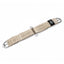 Professional's Choice 100% Natural Mohair Western Cinch in a cream-colored braided cord design. This premium horse cinch features high-quality stainless steel roller buckles for easy tightening and dual center D-rings for gear attachment. Hand-woven mohair provides natural breathability and prevents chafing, making it ideal for Western riding, roping, and trail. A durable and comfortable choice for professional equestrian tack.